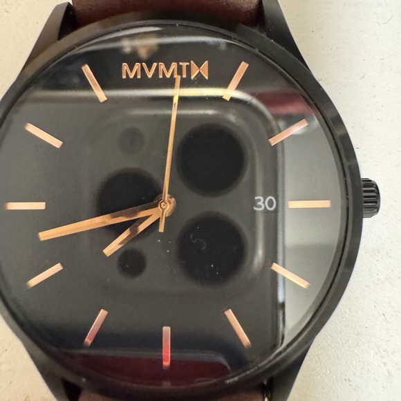 Brown Leather Men's MVMT Watch - Picture 4 of 5